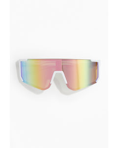 Bruchsichere Sport-Sonnenbrille Weiß