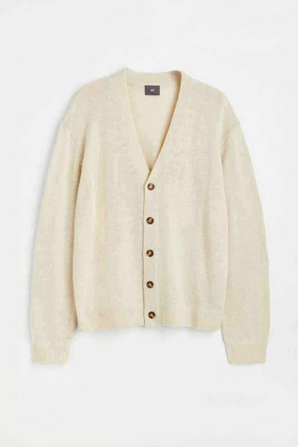 H&M Knitted Cardigan Light Beige