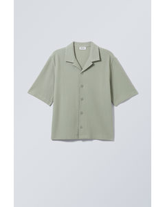 Rib Relaxed Resort Shirt Sage