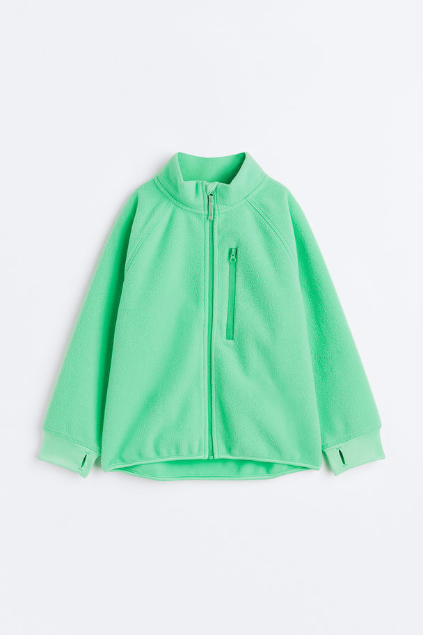 H&M Thermolite® Windproof Fleece Jacket Light Green