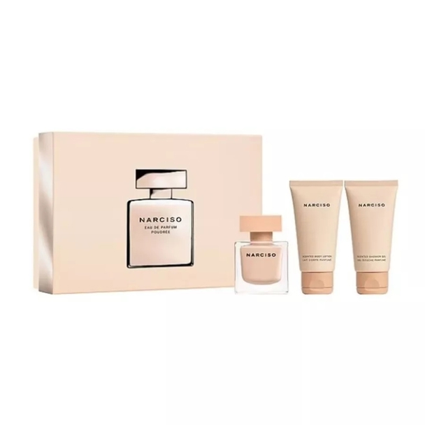 Narciso Rodriguez Giftset Narciso Rodriguez Narciso Poudree Edp 50ml + Shower Cream 50ml + Body Lotion 50ml