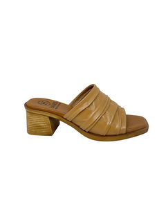 Turan Tan Leather Heeled Sandal
