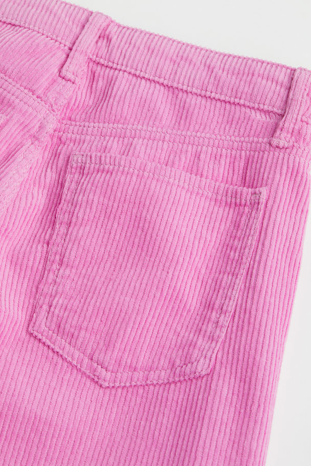 H&M Twillhose Wide Fit High Rosa