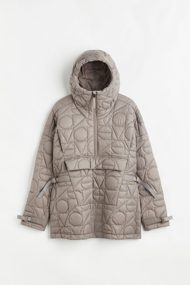 H&M H&m+ Thermolite® Quilted Popover Jacket Beige
