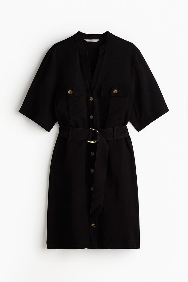 H&M Belted Cargo Dress Black