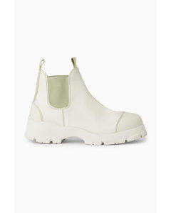 Chunky Rubber Boots White