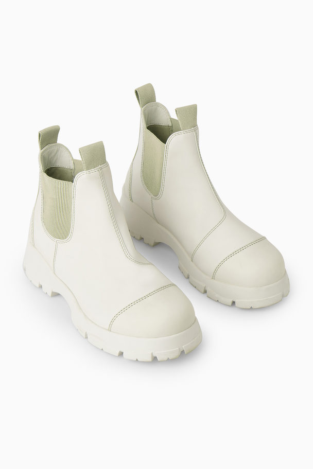 COS Chunky Rubber Boots White