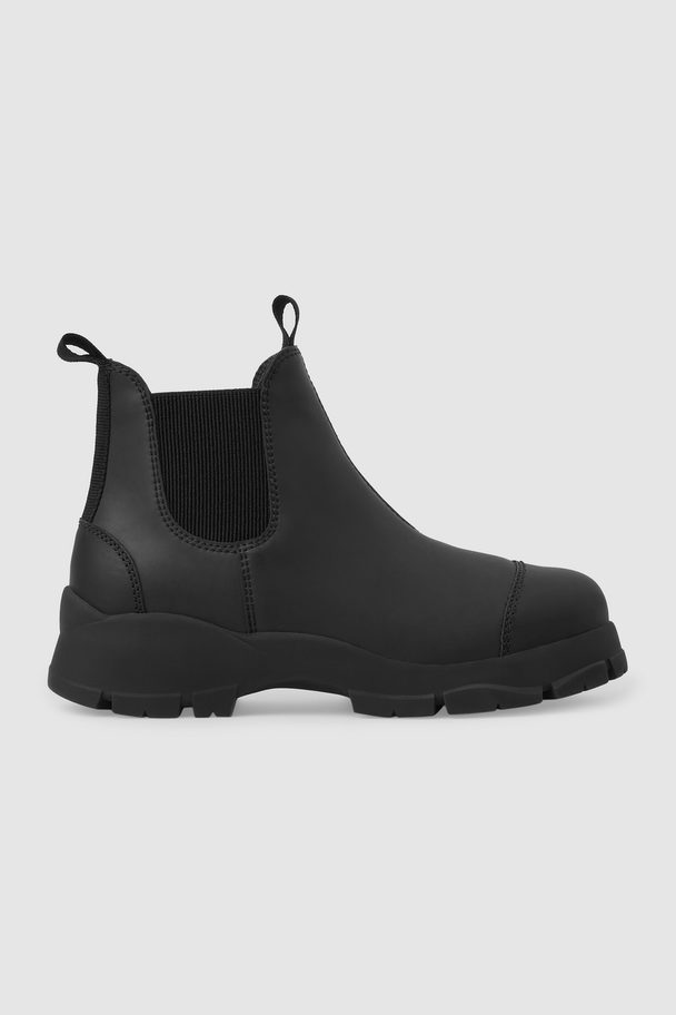 COS Chunky Rubber Boots Black