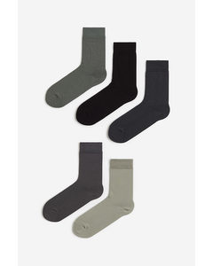 5er-Pack Socken Grün