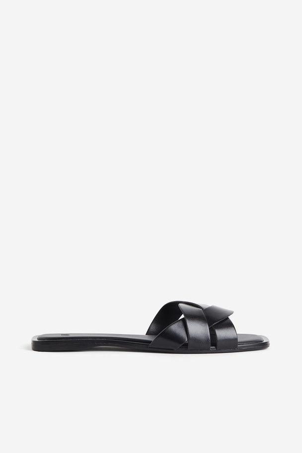 H&M Braided Sandals Black