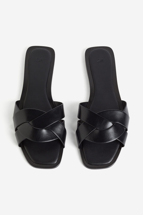 H&M Braided Sandals Black