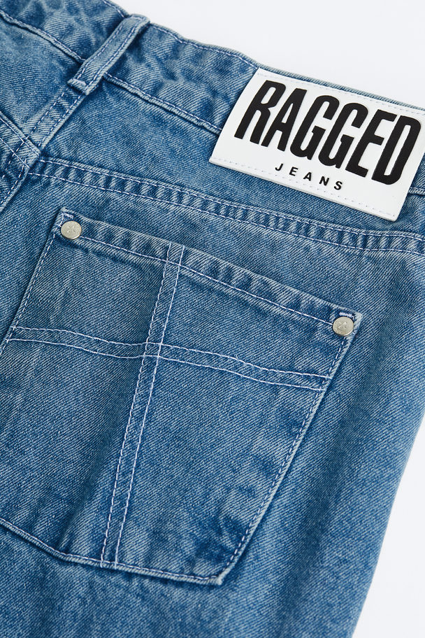 The Ragged Priest Combat Jeans Organic Cotton Mid Blue