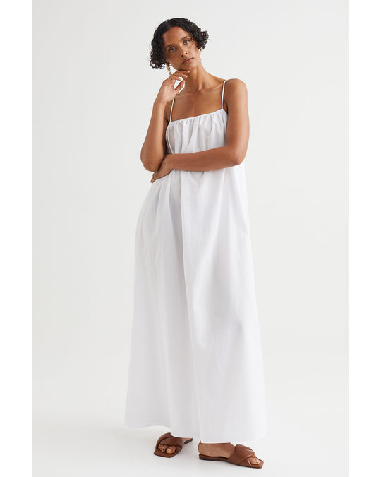 H&M Airy Cotton Dress White