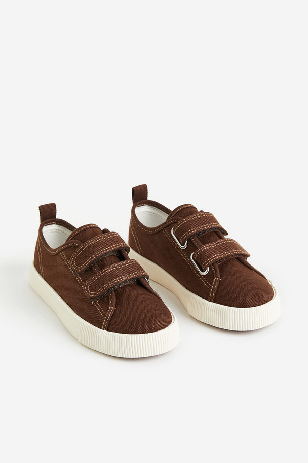 H&M Sneakers I Canvas Mørkebrun