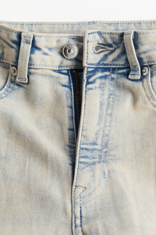 H&M Flared High Jeans Pale Denim Blue