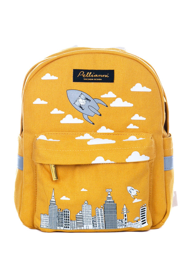 Pellianni City Backpack Yellow With Reflective Prints