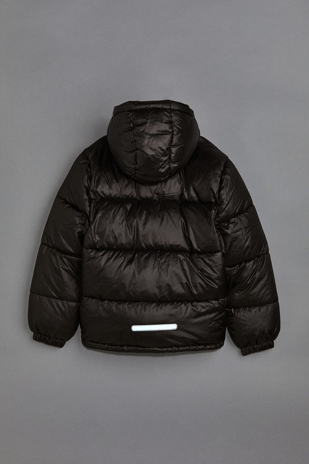H&M Water-repellent Puffer Jacket Black