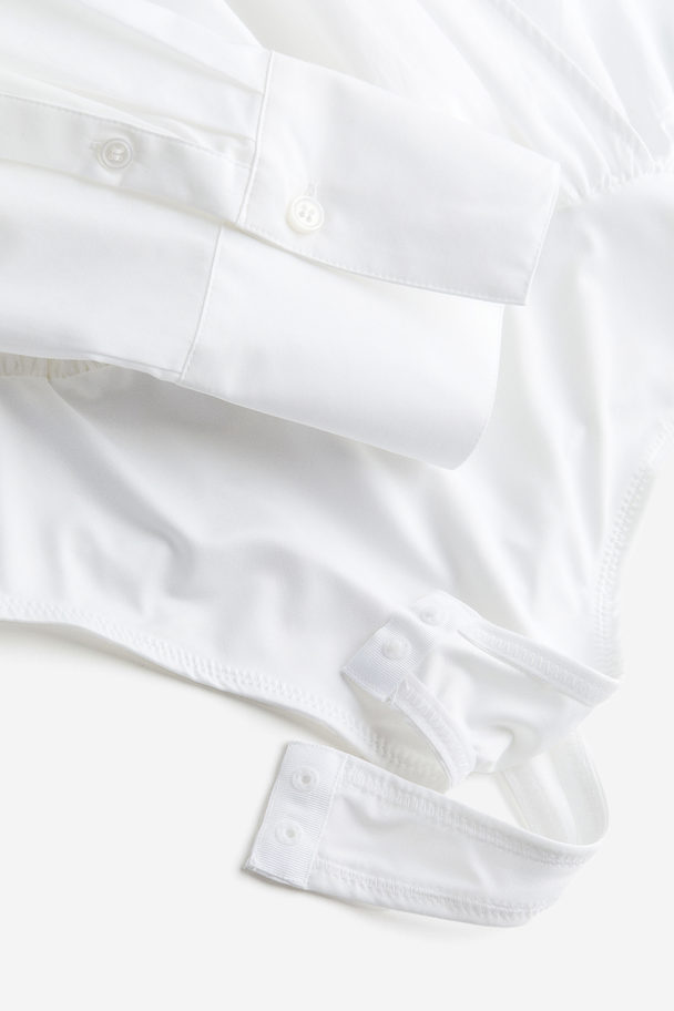 H&M Wrap Shirt Body White