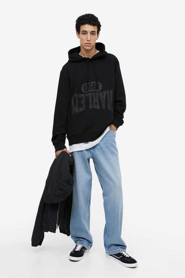 H&M Capuchonsweater - Regular Fit Zwart/harlem