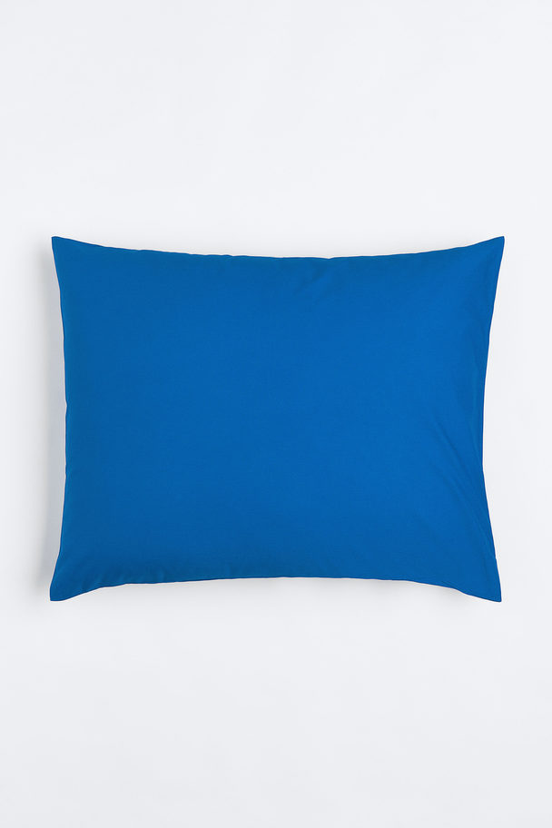 H&M HOME Cotton Pillowcase Royal Blue