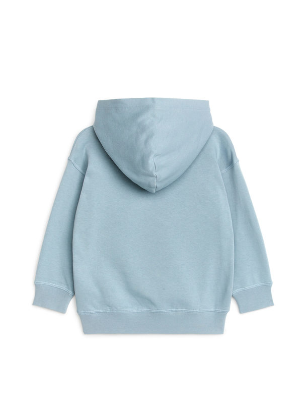ARKET French Terry Hoodie Light Blue