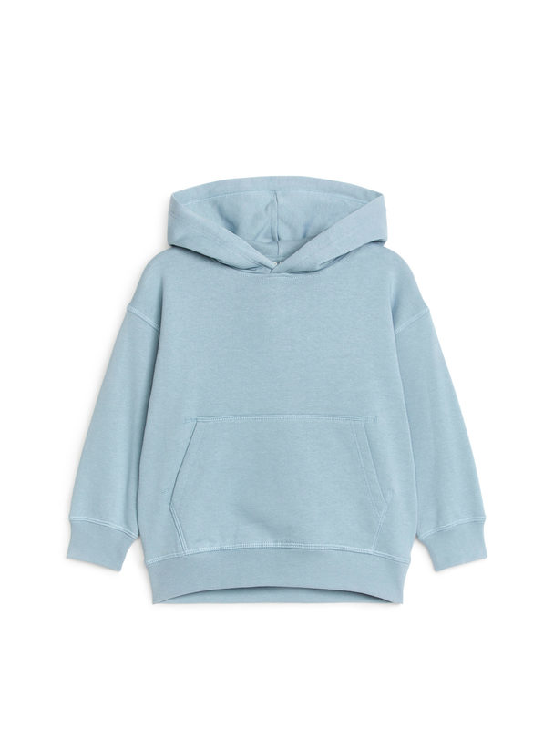 ARKET French Terry Hoodie Light Blue