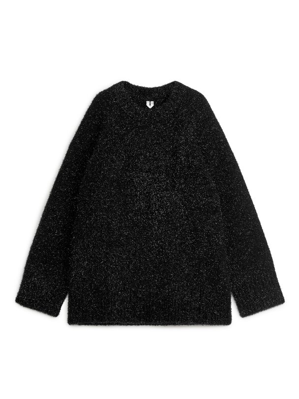 ARKET Sweater Med Glimmer Sort