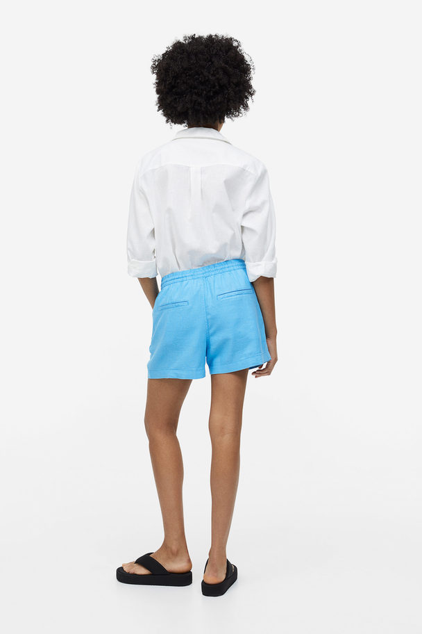 H&M Shorts aus Leinenmix Blau