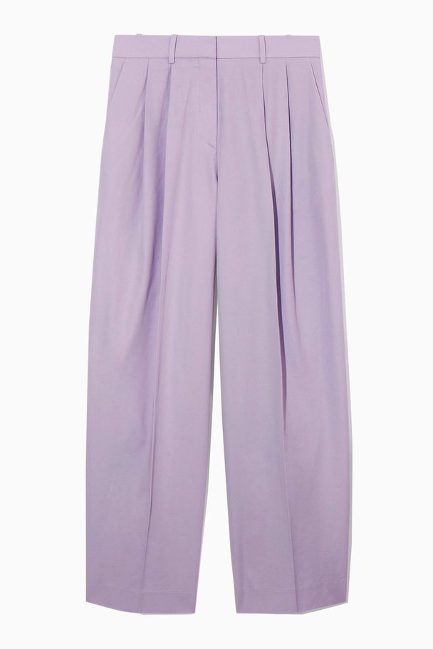 COS Wide-leg Tailored Trousers Light Lilac
