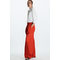 Wide-leg Tailored Trousers Red