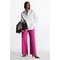 Wide-leg Tailored Trousers Fuchsia Pink