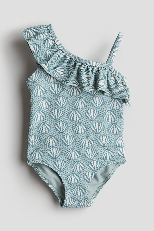 H&M Patterned Swimsuit Turquoise/patterned