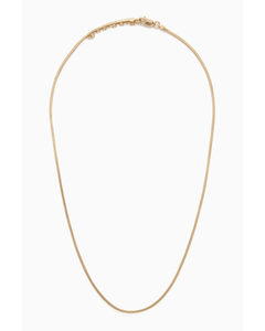 Gold-plated Sterling Silver Chain Necklace Gold