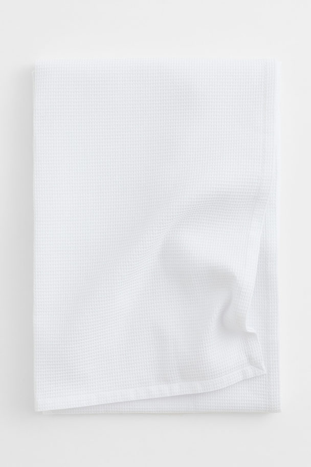 H&M HOME Waffled Bedspread White