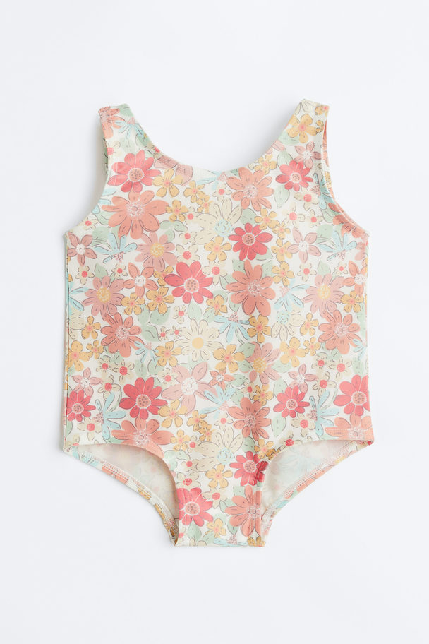H&M Patterned Swimsuit Pink/floral