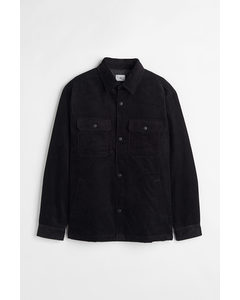 Relaxed Fit Overshirt I Cord Sort