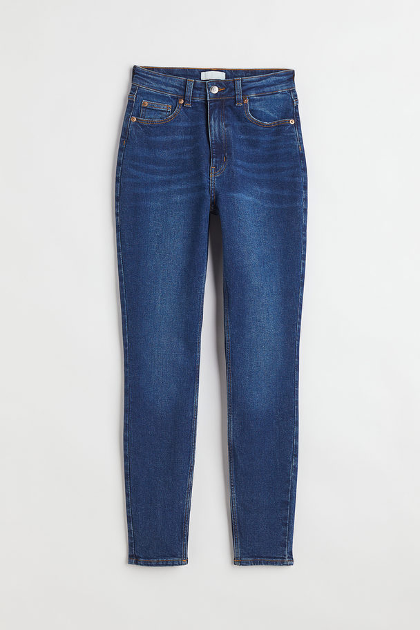H&M Skinny High Jeans Denimblauw