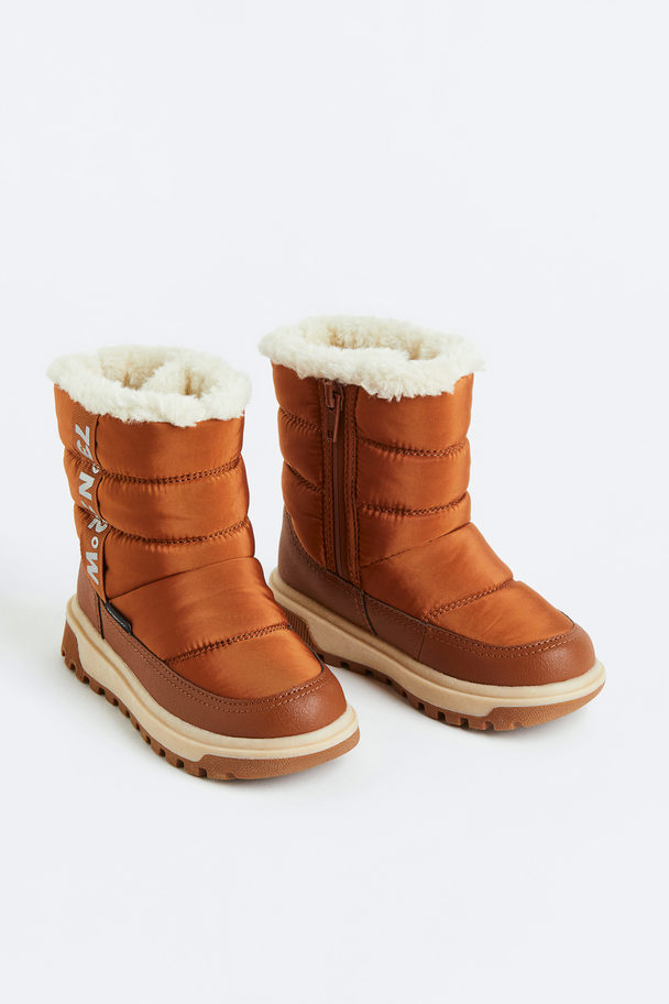 H&M Warm-lined Waterproof Boots Brown