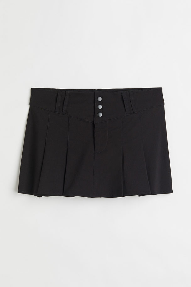 H&M Pleated Skirt Black