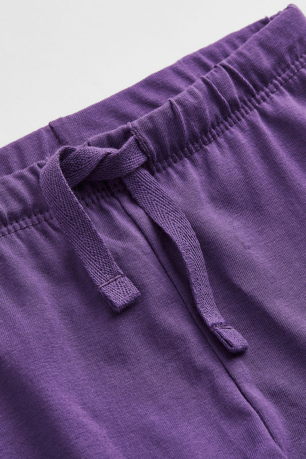 H&M Katoenen Pyjama Paars/stippen