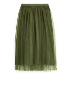 Tulle Skirt Olive Green
