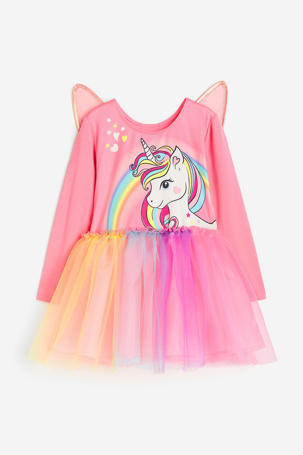 H&M Winged Dance Dress Pink/unicorn