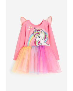 Winged Dance Dress Pink/unicorn