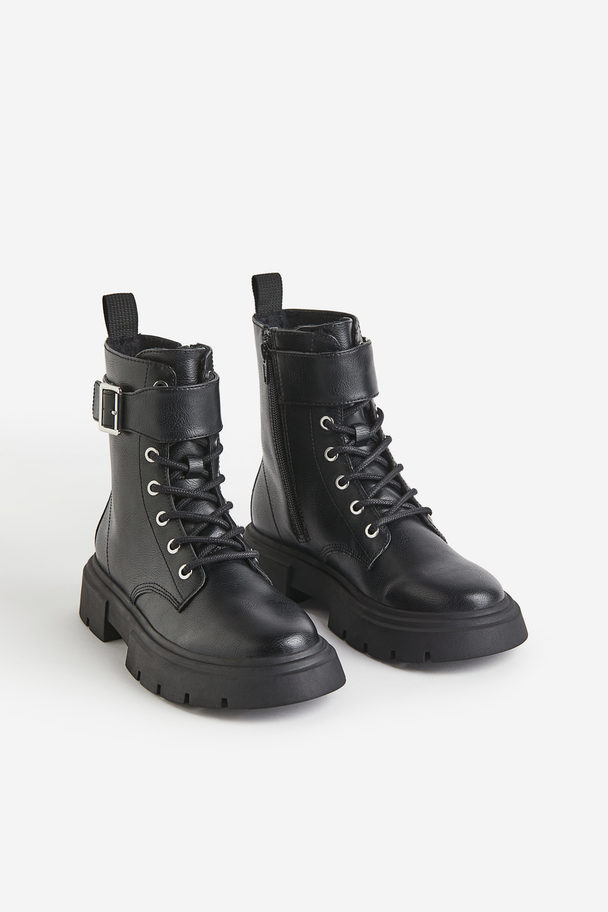 H&M Chunky Boots Black