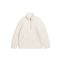 Oversized Half-zip Pile Jacket Off-white