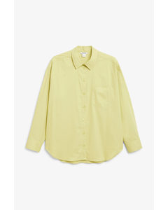 Flower Button Shirt Yellow