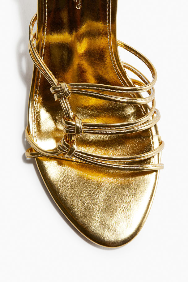 Public Desire Oceania Sandale Mit Absatz Gold