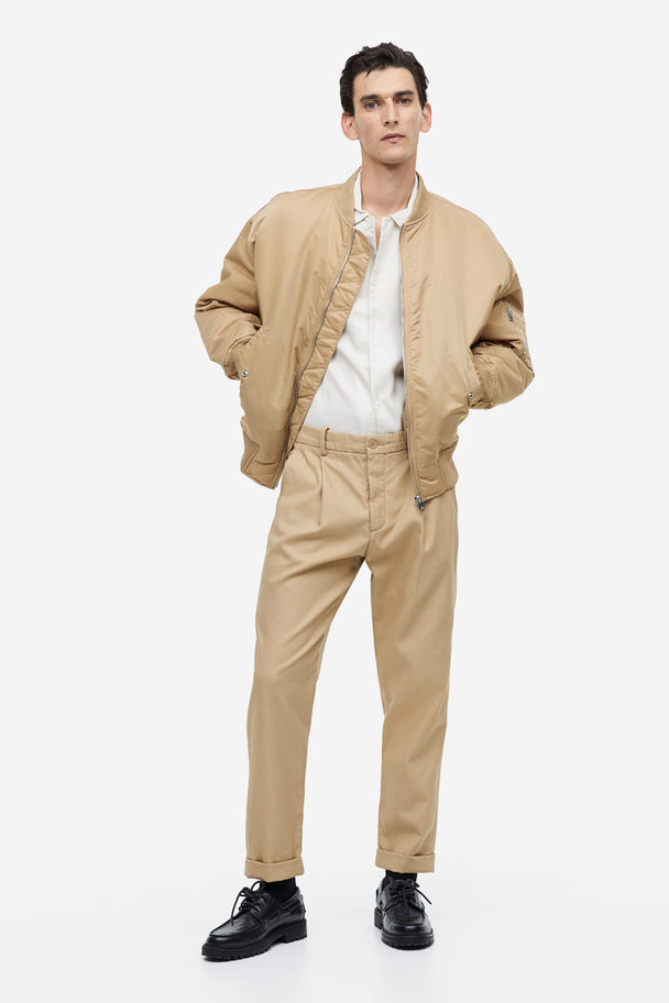 H&M Pantalon Van Twill - Regular Fit Beige