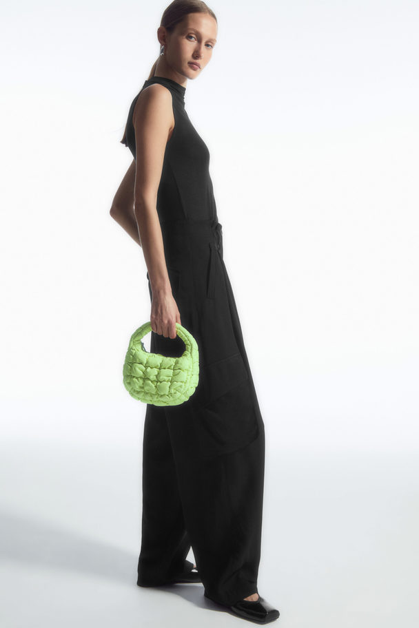 COS Quilted Micro Bag - Leather Lime