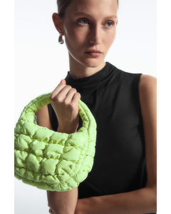 Quilted Micro Bag - Leather Lime